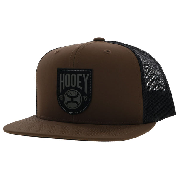 brown and black hooey hat