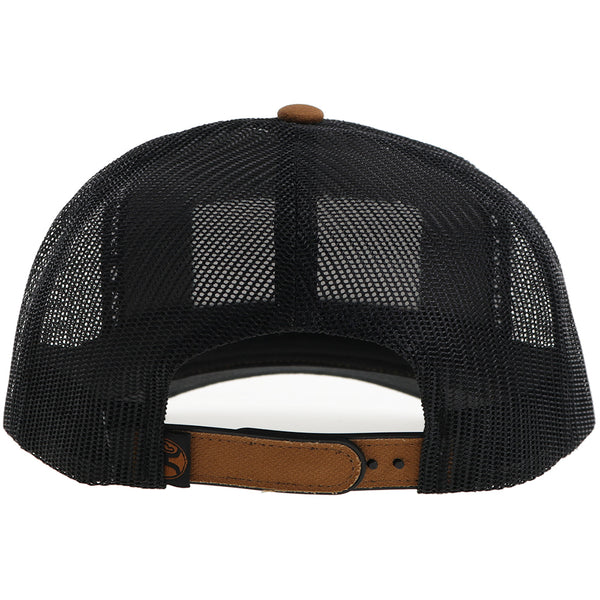 back of the brown and black rank stock hat