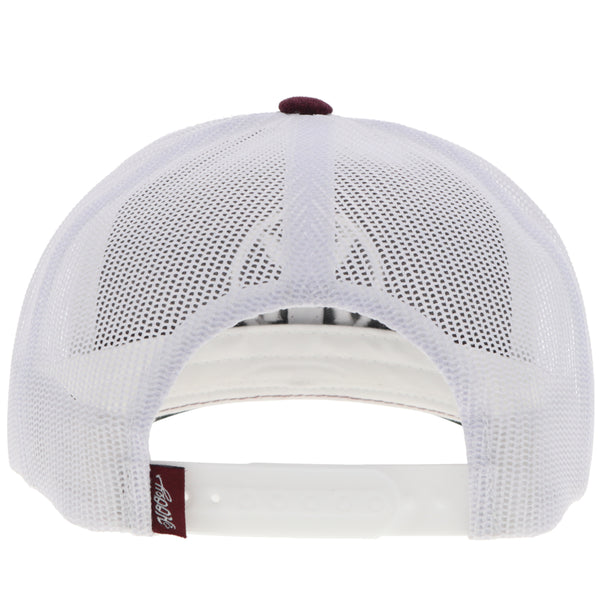 back of hooey hat with white mesh