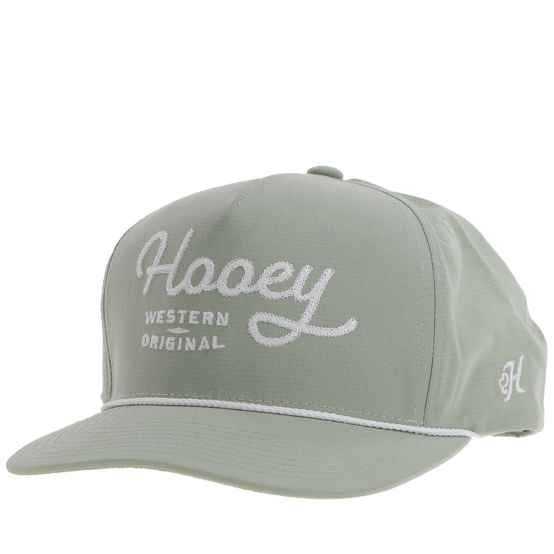 grey and white Hooey Western Original logo stitching and rope detail