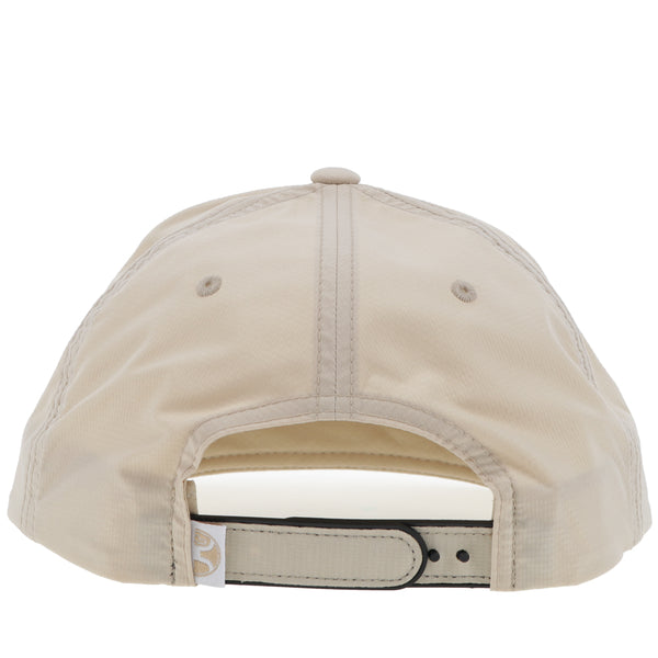 back of the cream colored hooey hat