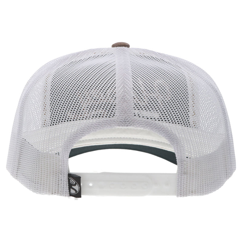 back of hooey hat with silver mesh