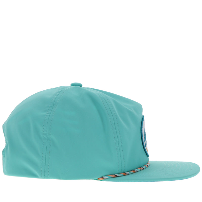 right side of all blue Hooey hat