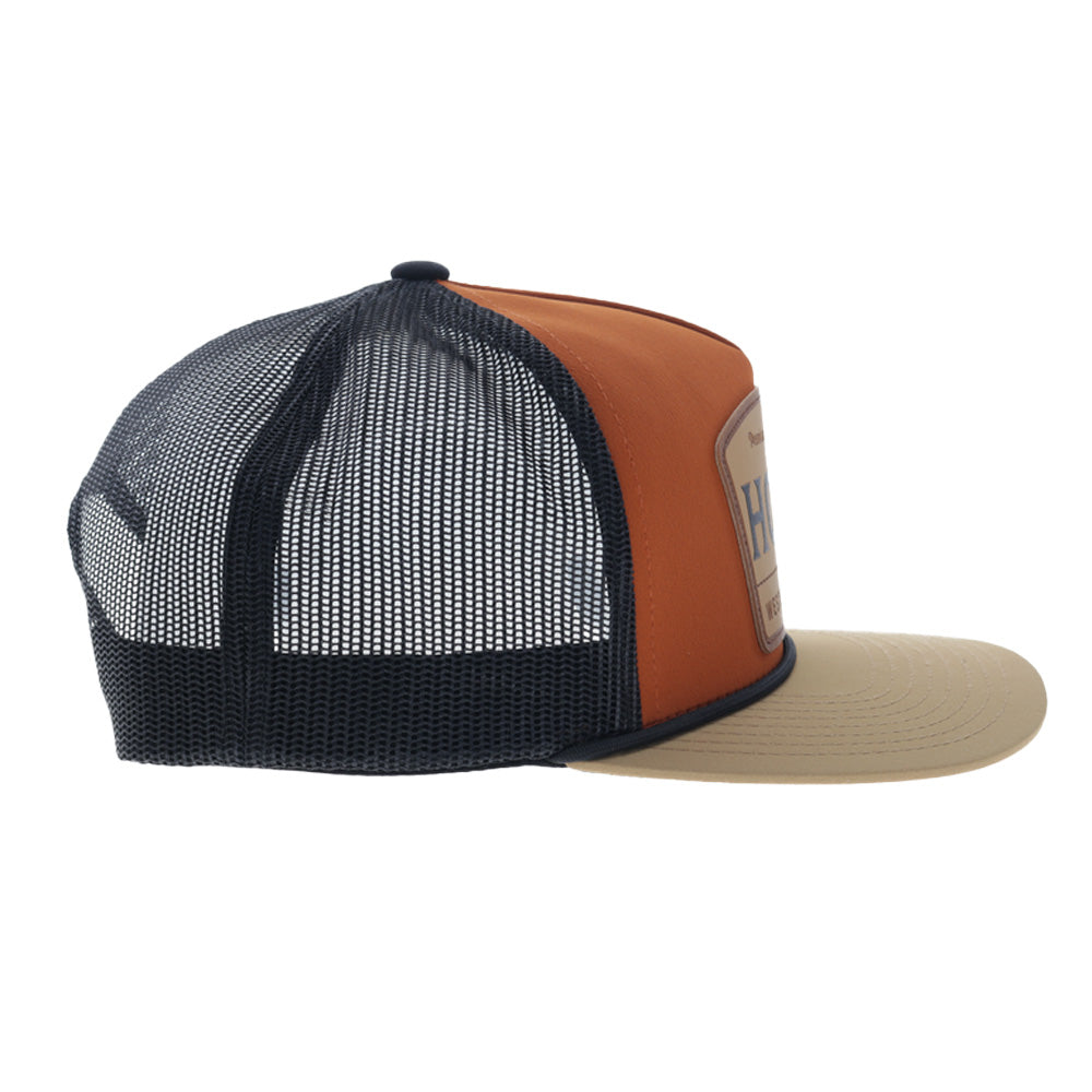 "Trip" Orange/Black w/Leather Patch