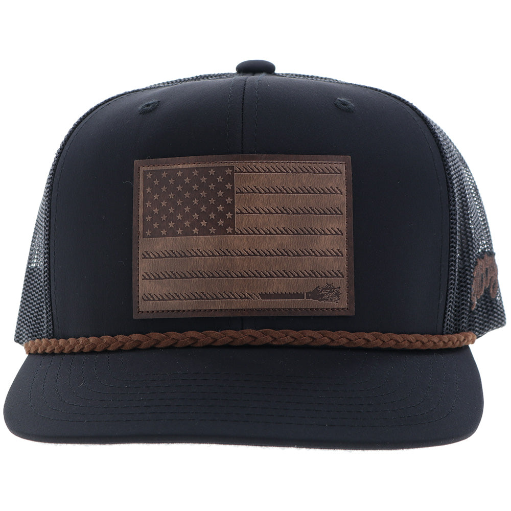 "Liberty Roper" Black w/Leather Patch