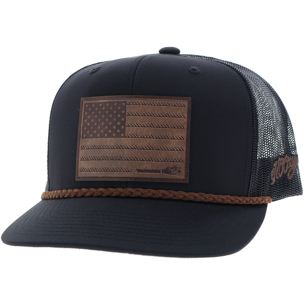 "Liberty Roper" Black w/Leather Patch