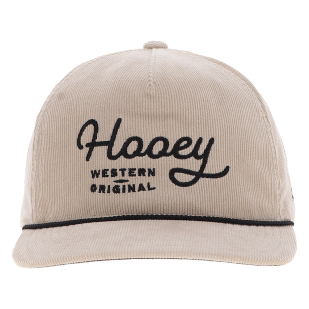 "OG" Hooey Hat Cream Corduroy w/Black Stitching
