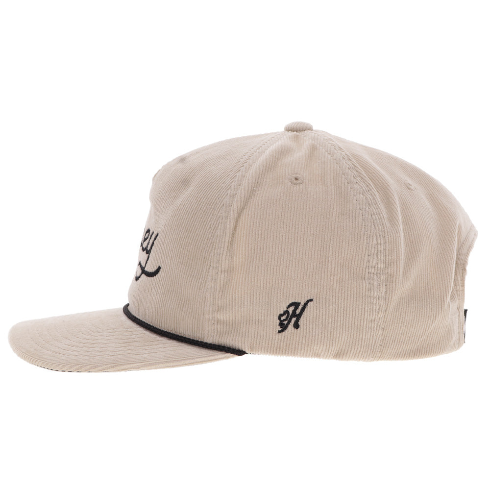 "OG" Hooey Hat Cream Corduroy w/Black Stitching