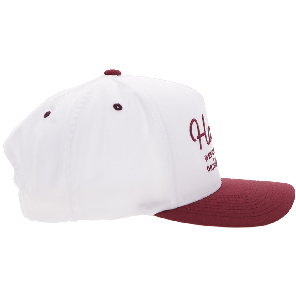 "OG" Hooey Hat White/Maroon