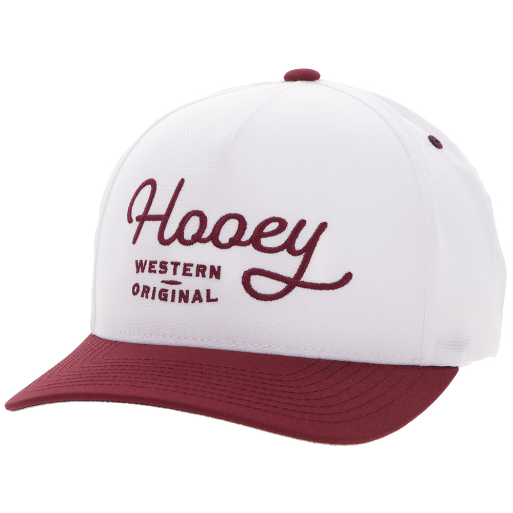 "OG" Hooey Hat White/Maroon