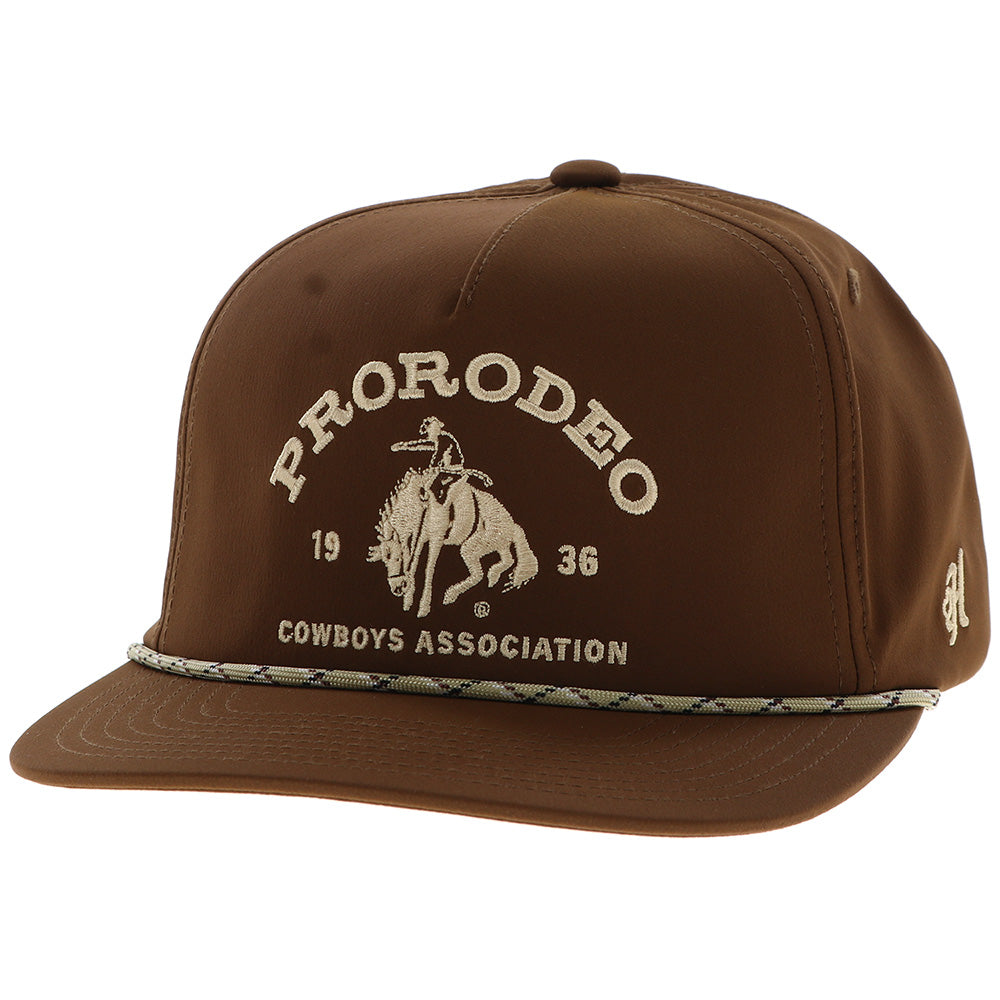 "Prorodeo" Hat Brown w/Gold Logo