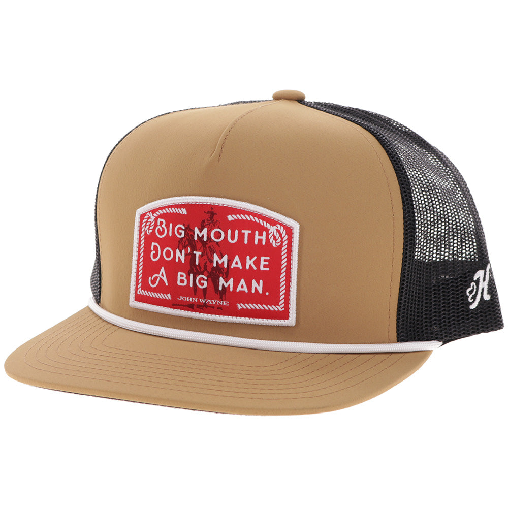 "John Wayne" Hat Tan/Black w/Red/White Patch
