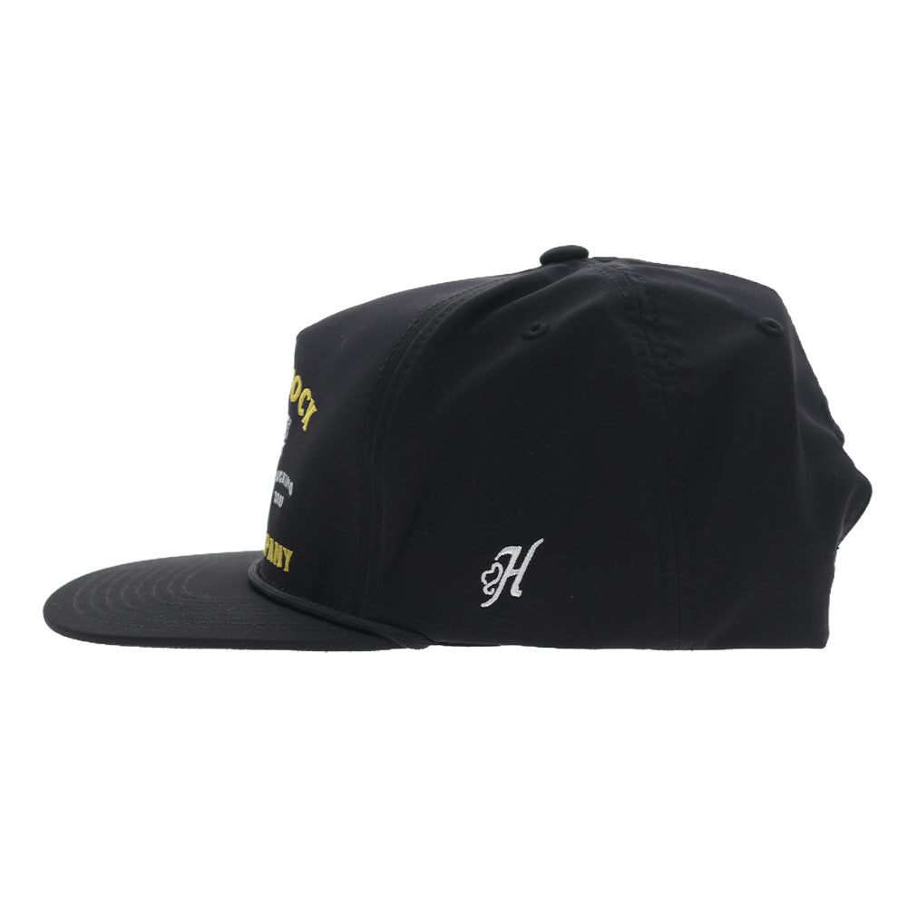 "Rank Stock" Hat Black w/Yellow & White