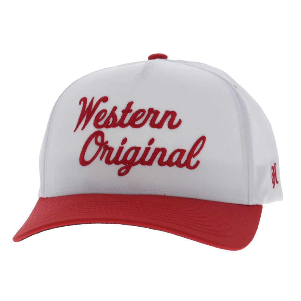 "Western Original" White/Red Hat