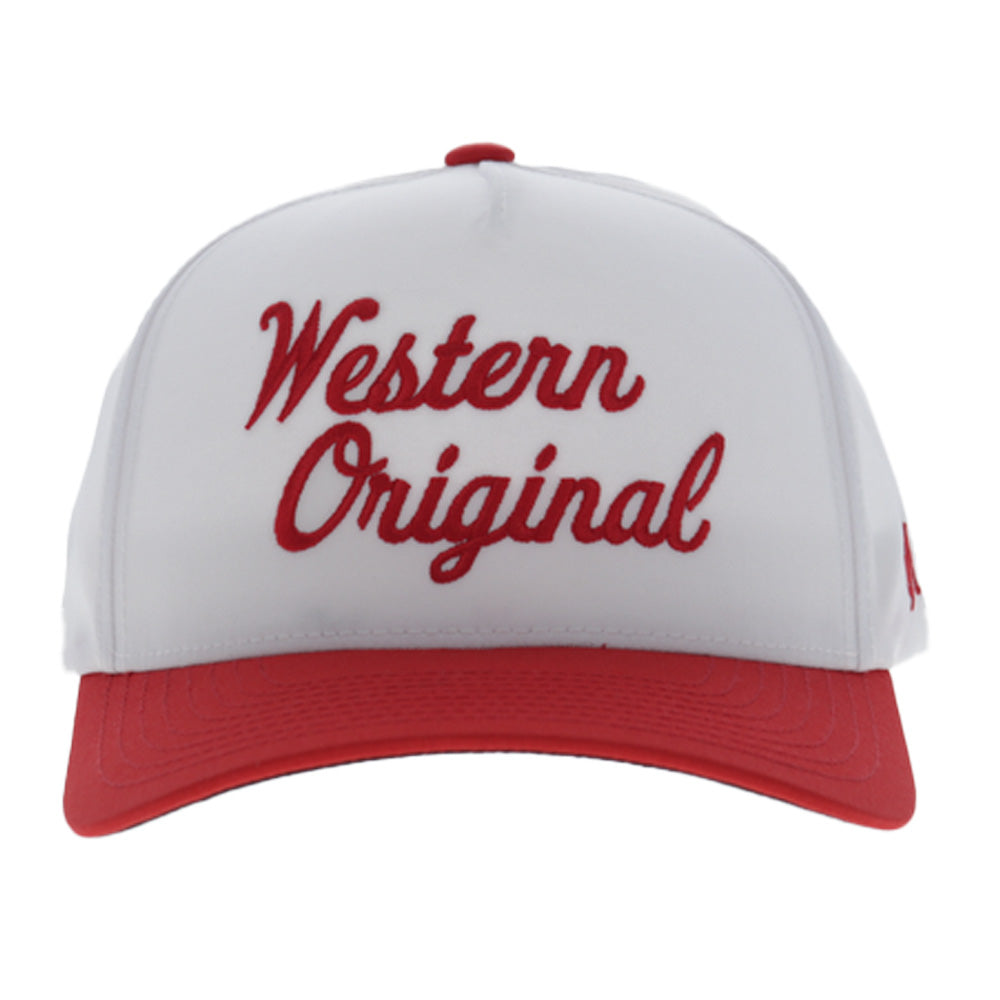 "Western Original" White/Red Hat