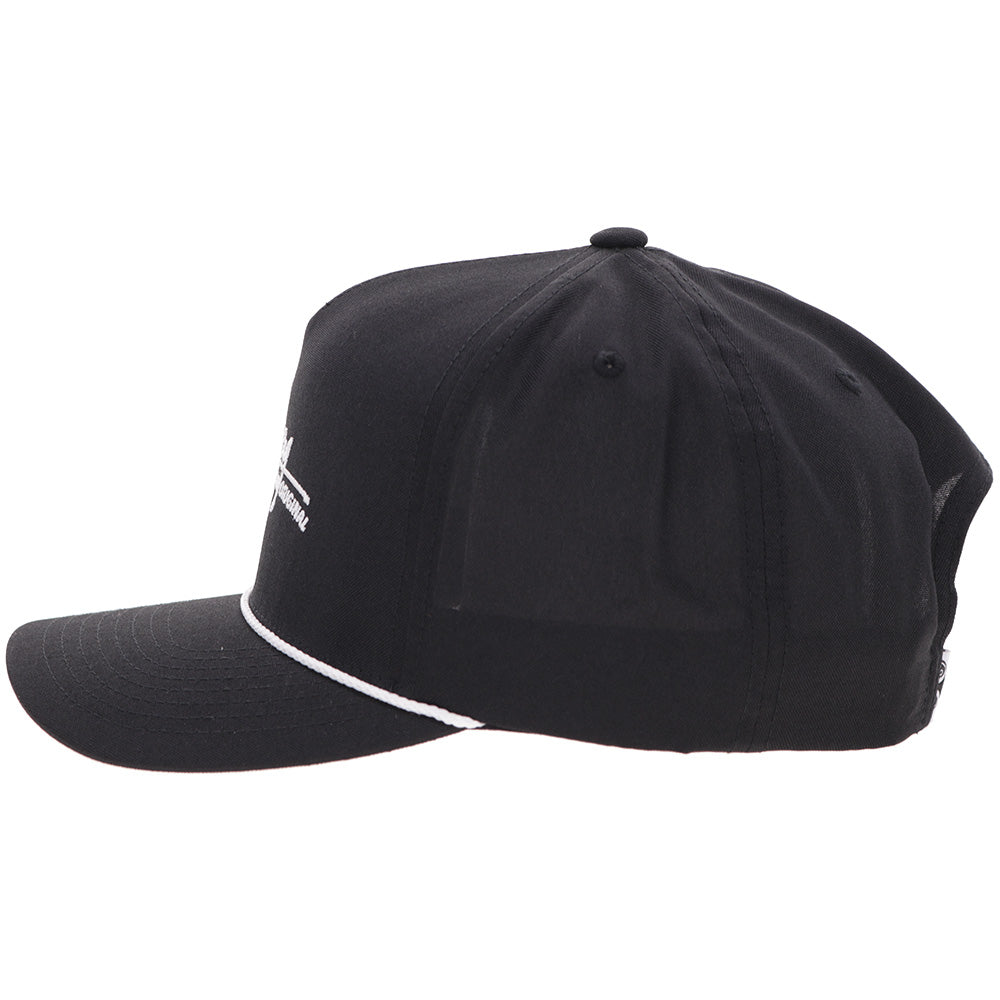 YOUTH "Mark Out" Hat Black w/White Stitching