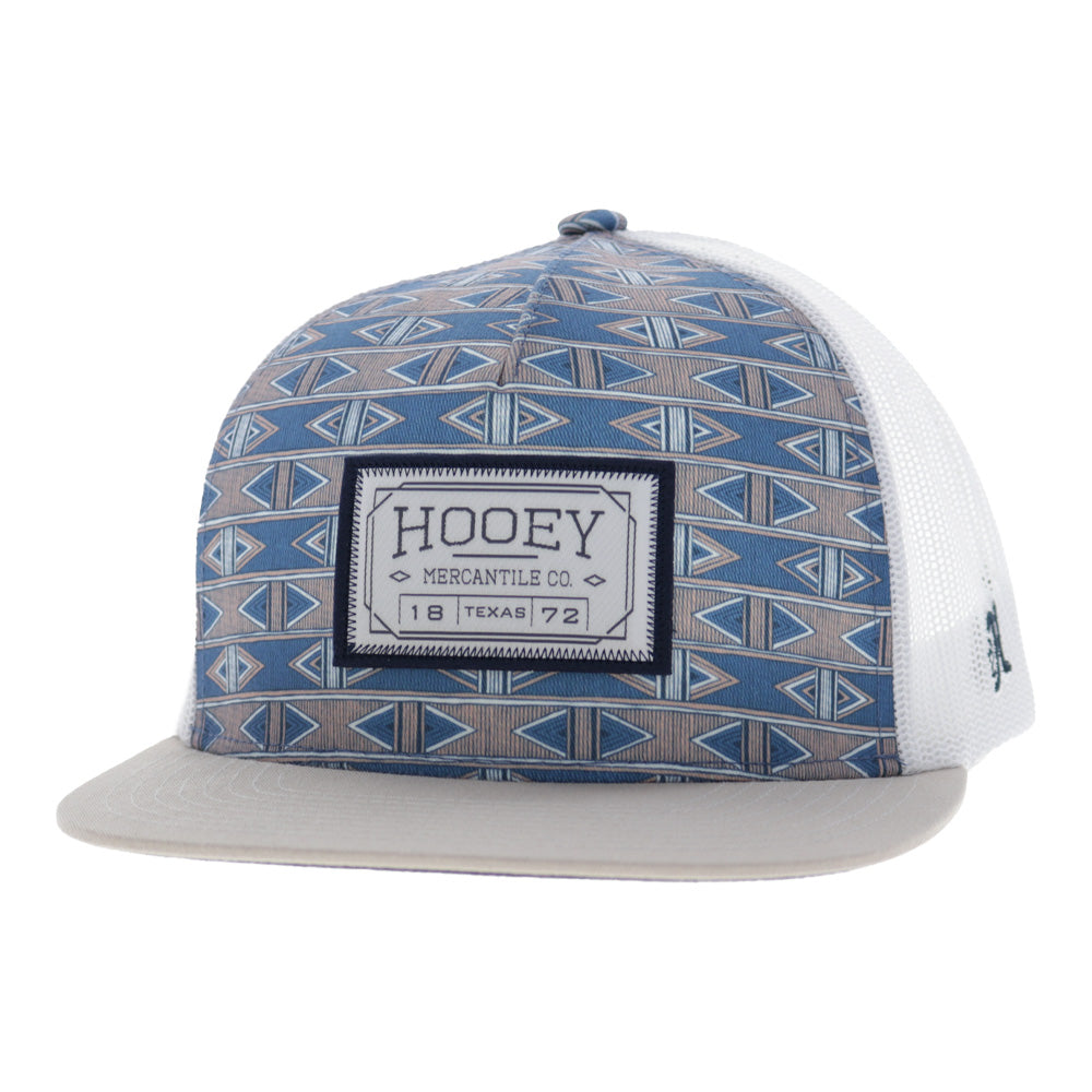 Doc 5-Panel Trucker Snapback Hat Blue/White