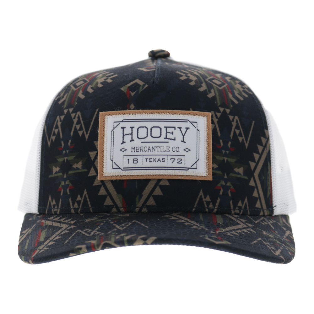 Doc 5-Panel Trucker Snapback Hat Navy/Aztec