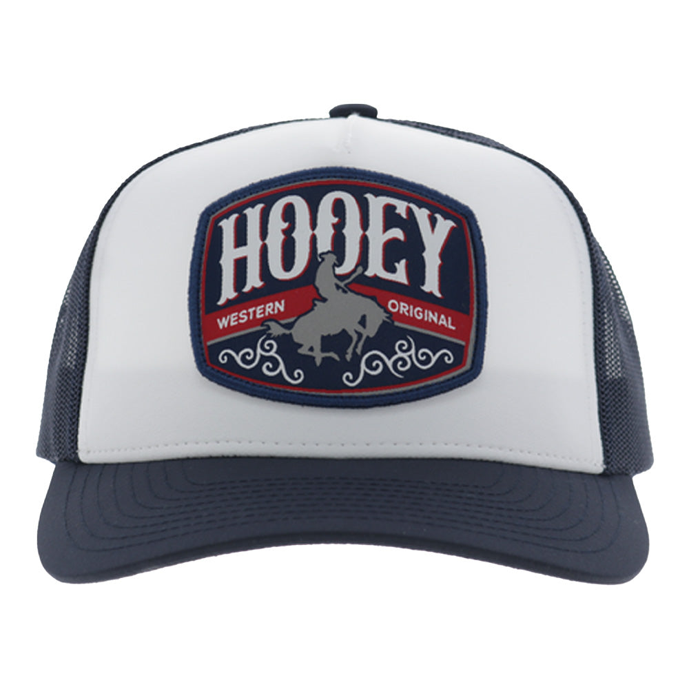 Salado 5-Panel Trucker Snapback Hat White/Navy