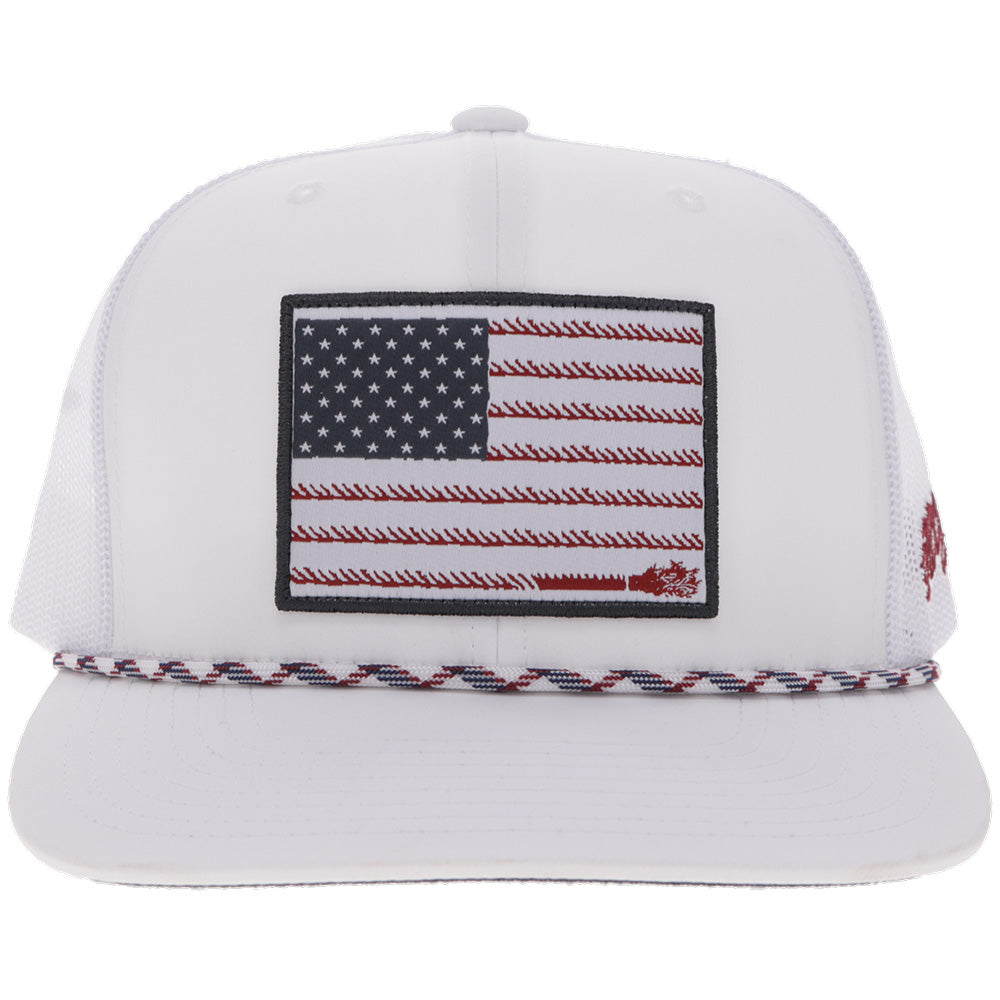 "Liberty Roper" White w/ Flag Patch