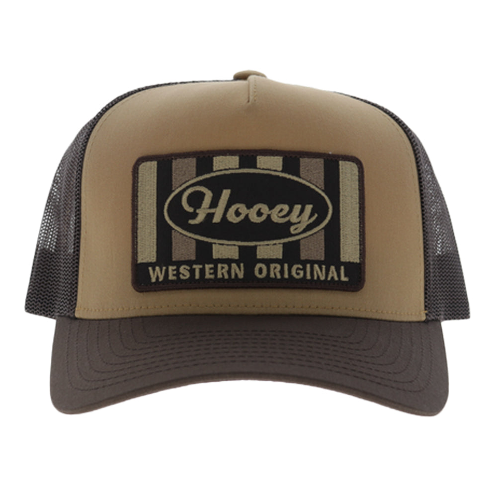 Sudan 5-Panel Trucker Snapback Hat Tan/Brown