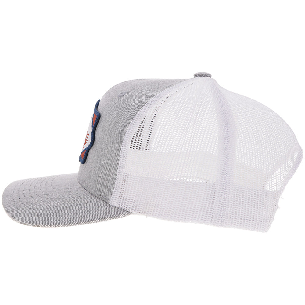 "Diamond" Hooey Hat Grey/White