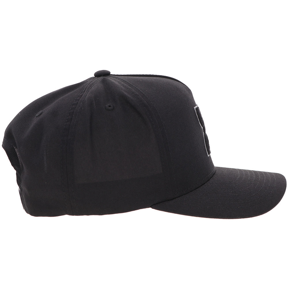 "Classic" Black w/ White Hooey Golf Logo Hat