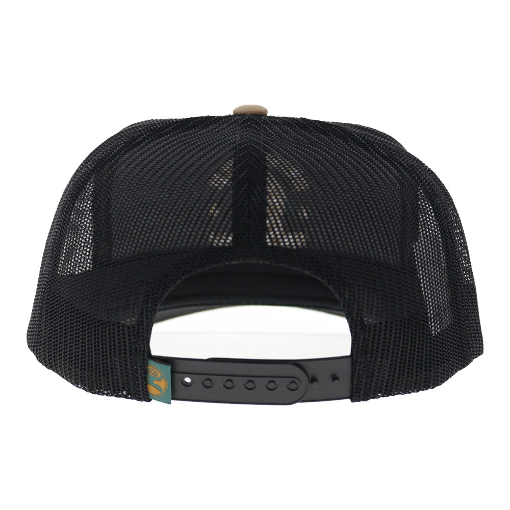 Quanah 5-Panel Trucker Snapback Hat Green/Black
