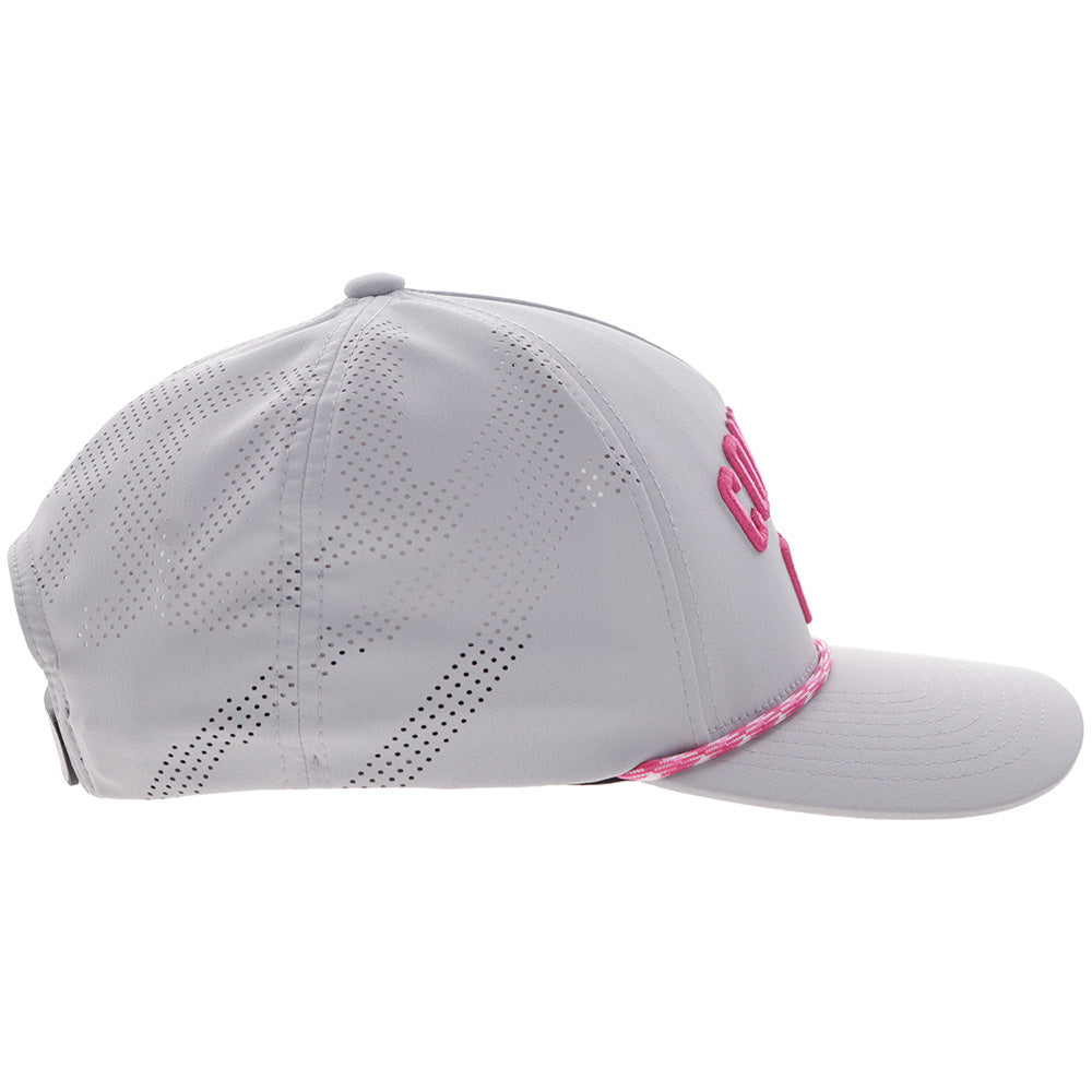 "Cowgirl Golf" Hat Grey w/Pink