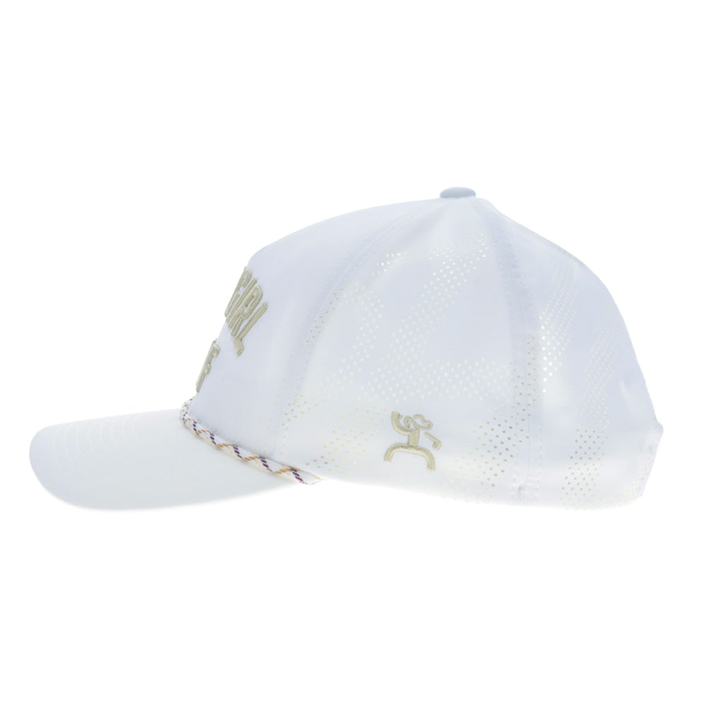 "Cowgirl Golf" Hat White w/Gold