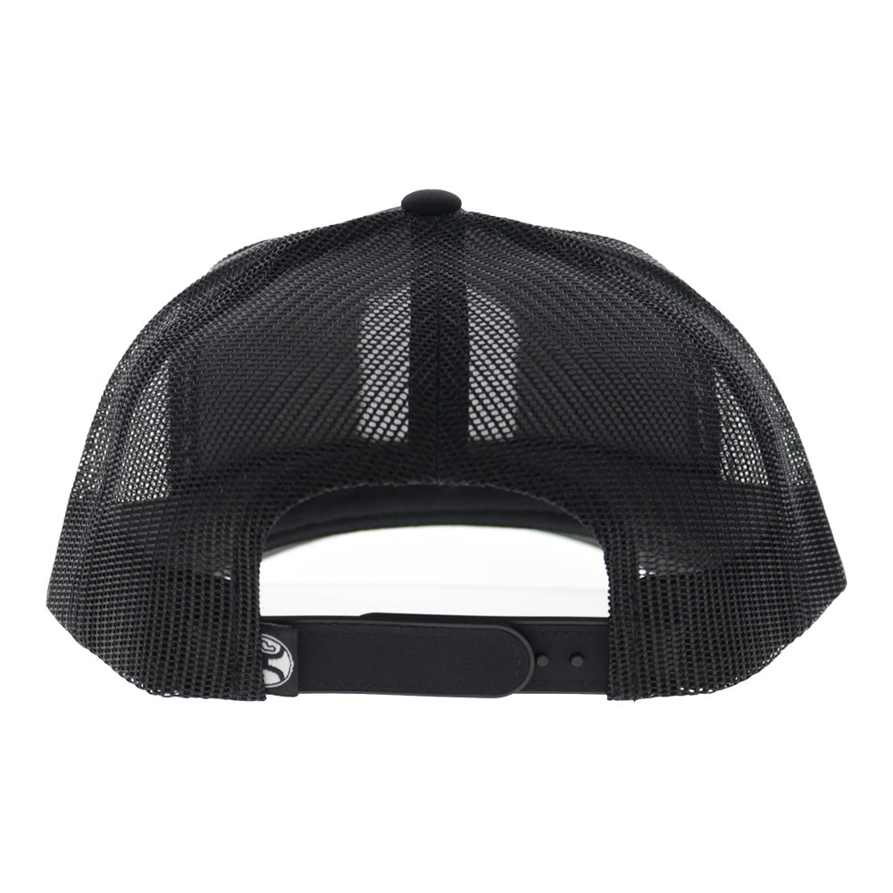 Cheyenne 5-Panel Trucker Snapback Hat Black