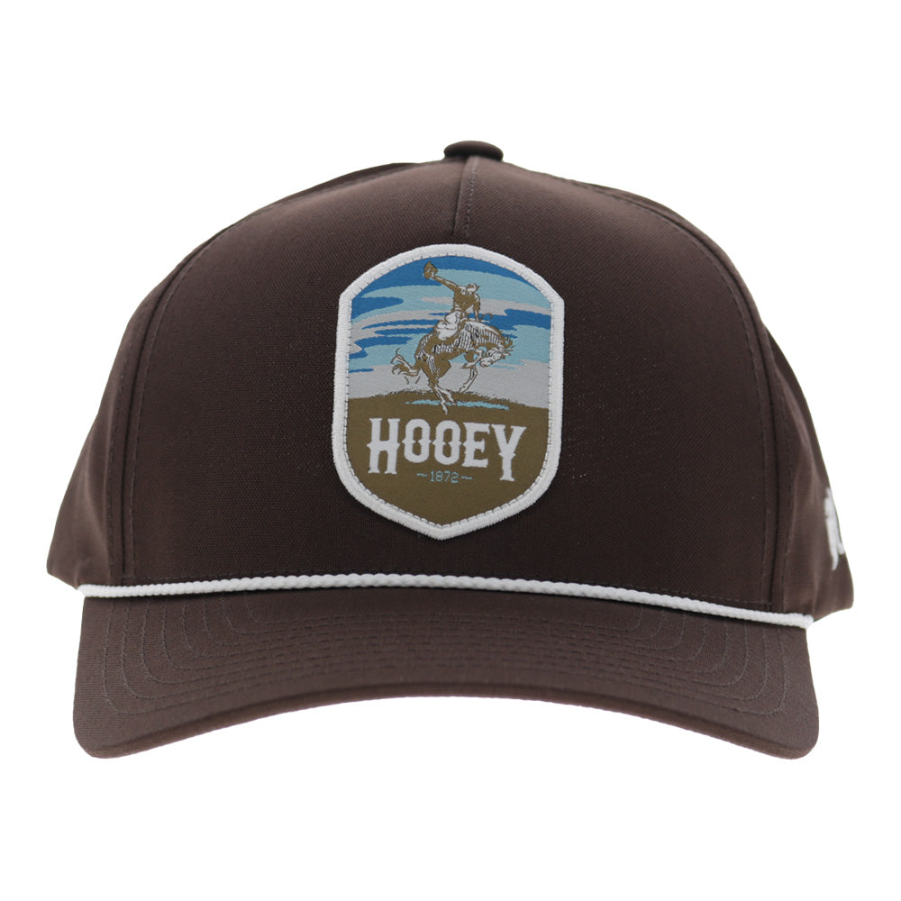 Cheyenne 5-Panel Trucker Snapback Hat Brown