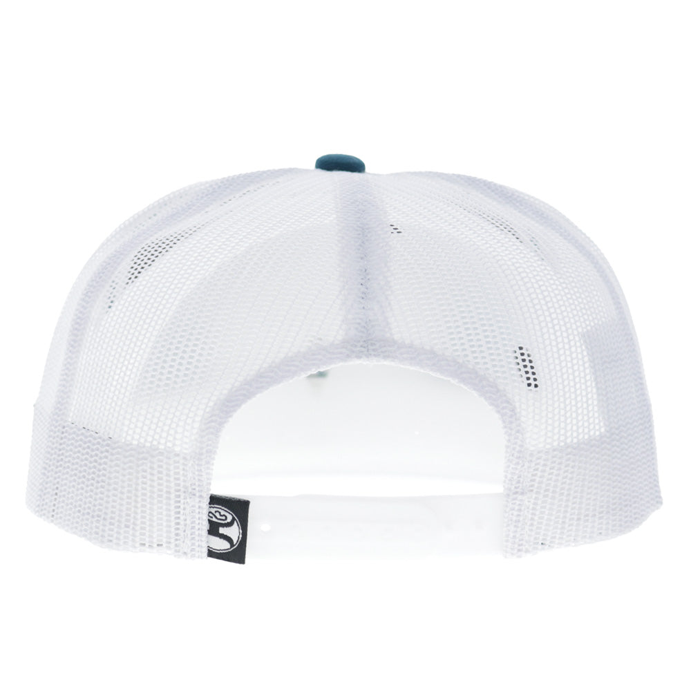 Trip 5-Panel Trucker Snapback Hat Blue/White