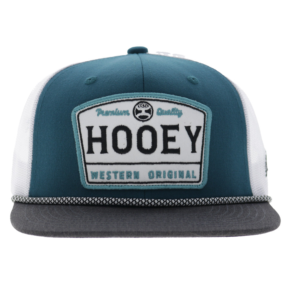 Trip 5-Panel Trucker Snapback Hat Blue/White