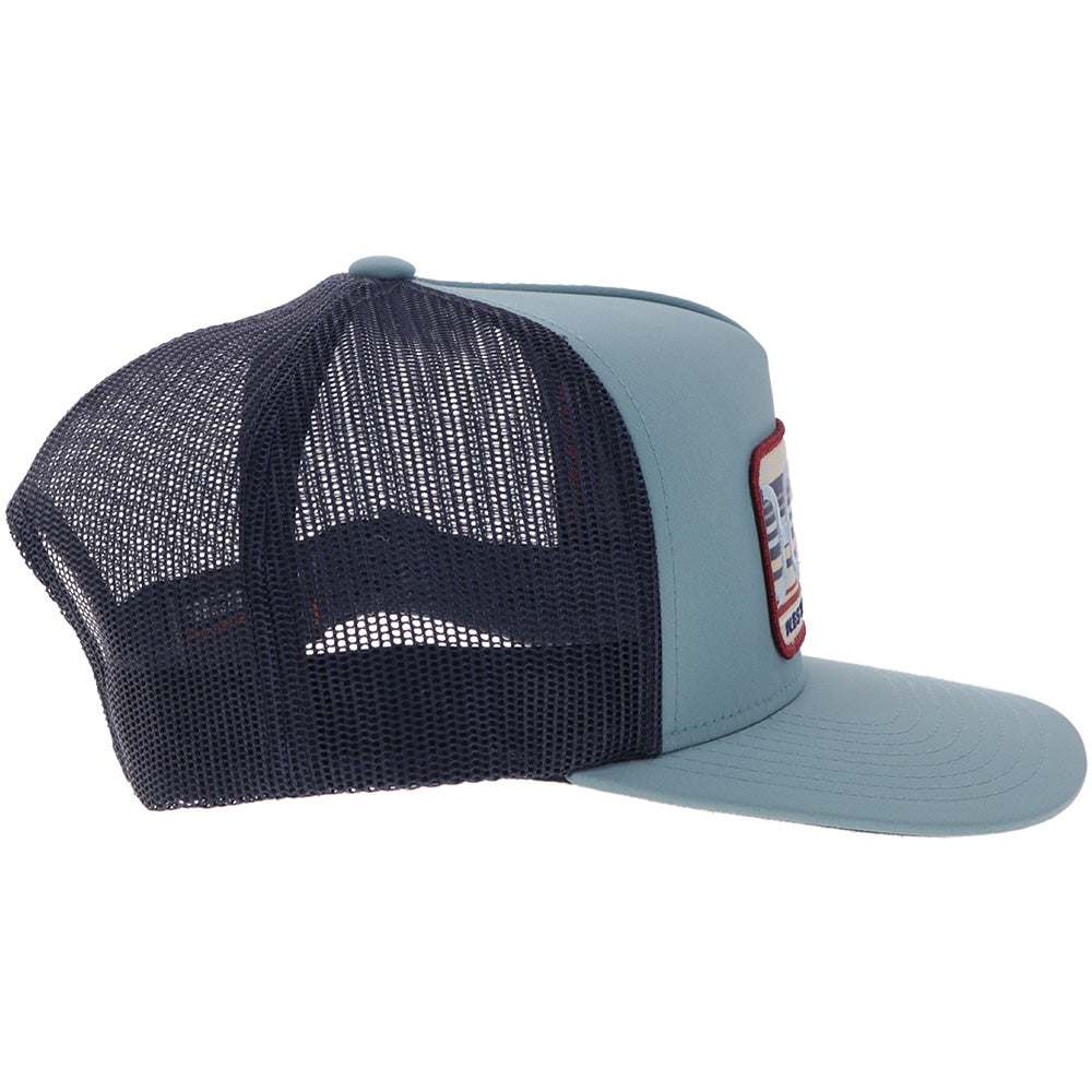"Loop" Hat Blue/Navy w/Multi-Color Patch