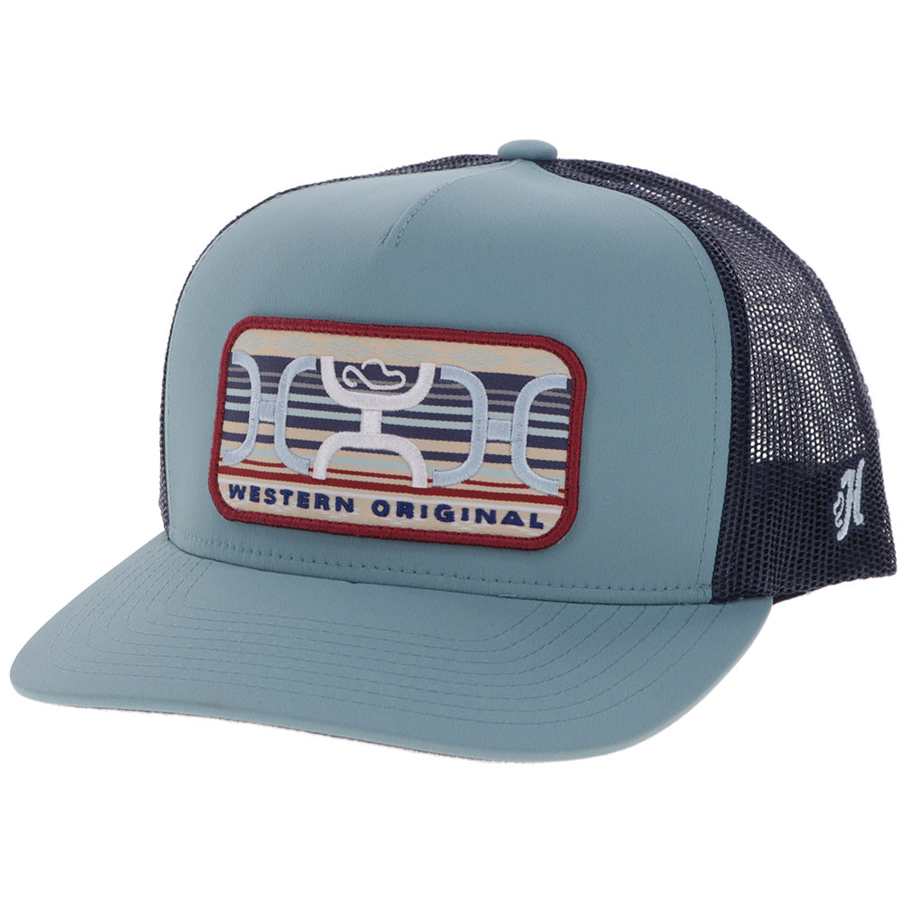 "Loop" Hat Blue/Navy w/Multi-Color Patch
