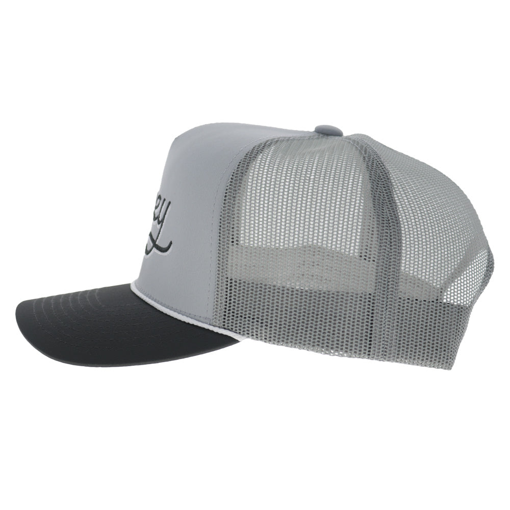 OG 5-Panel Trucker Snapback Hat Grey/Charcoal