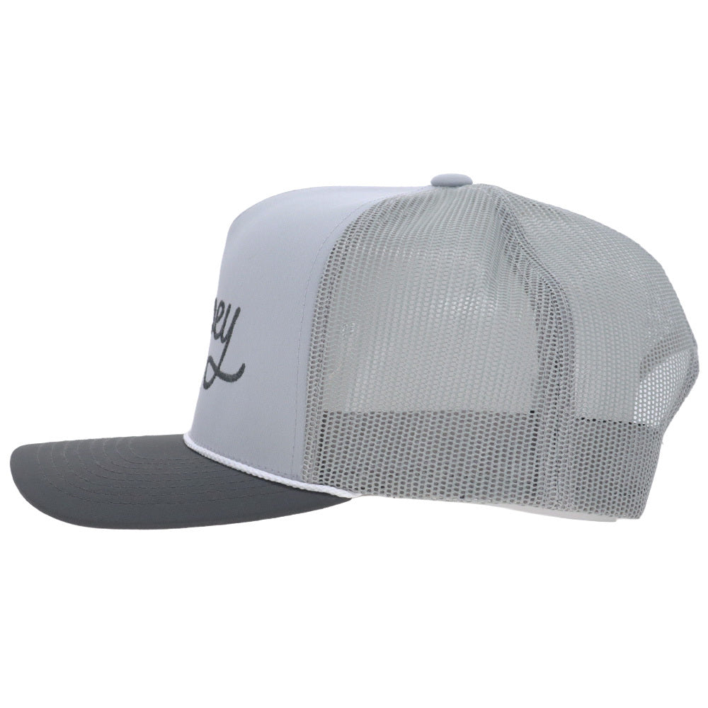OG 5-Panel Trucker Snapback Hat Grey/Charcoal