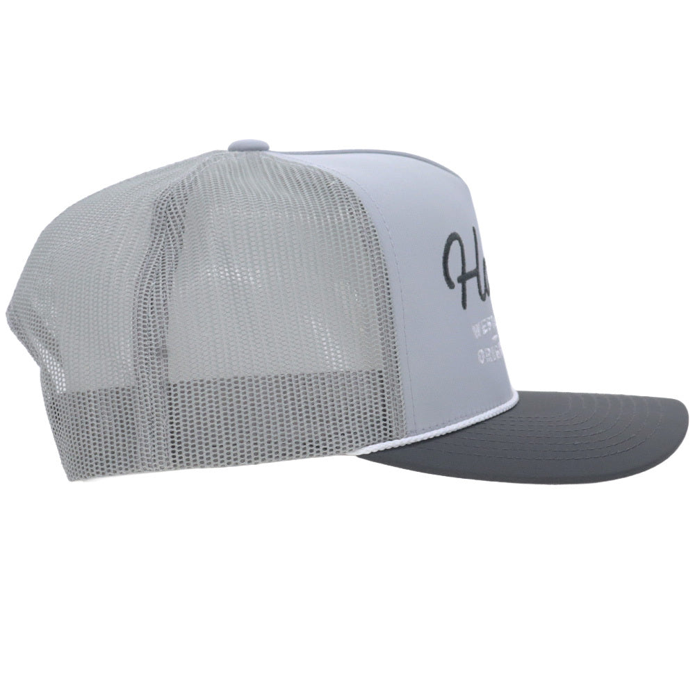 OG 5-Panel Trucker Snapback Hat Grey/Charcoal