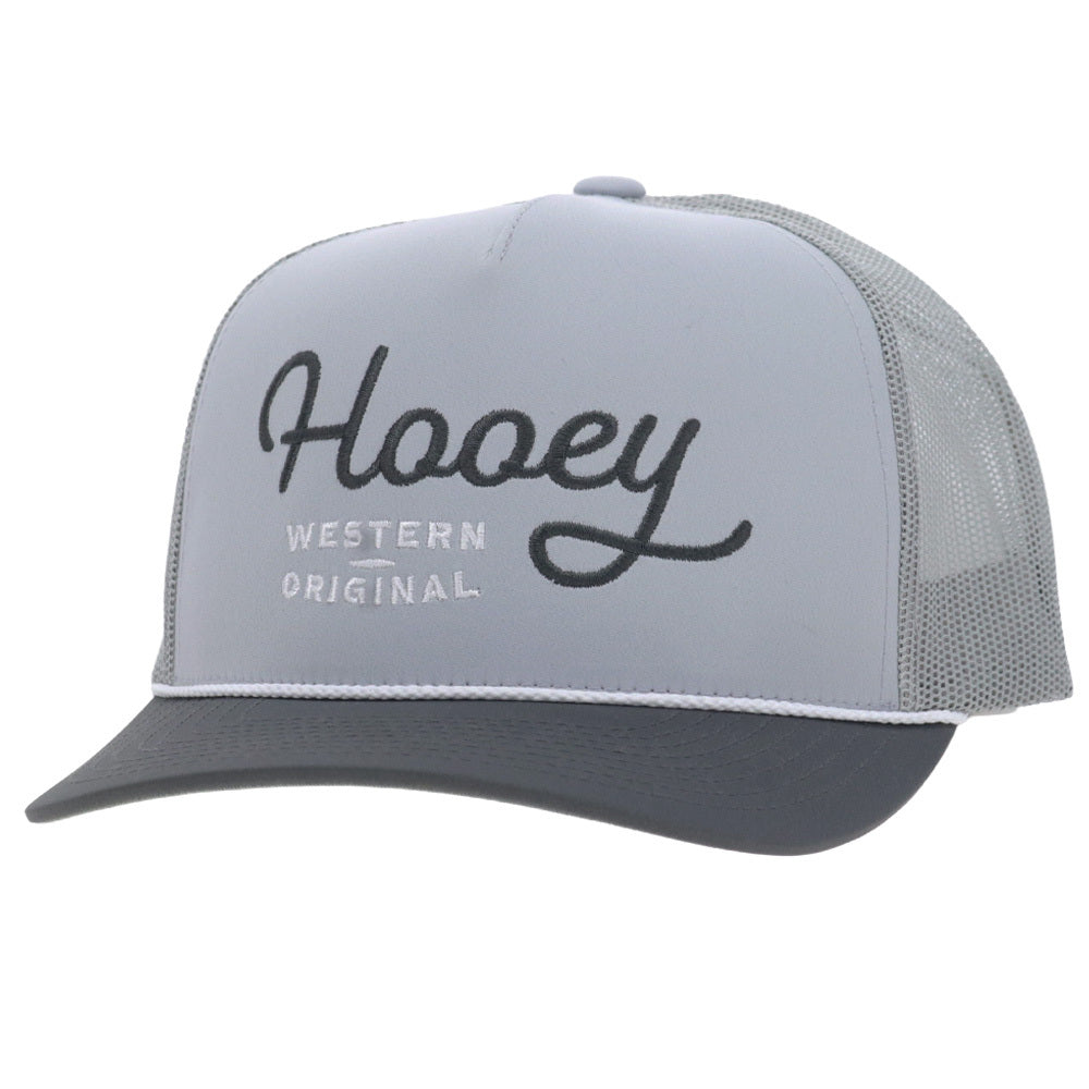 OG 5-Panel Trucker Snapback Hat Grey/Charcoal