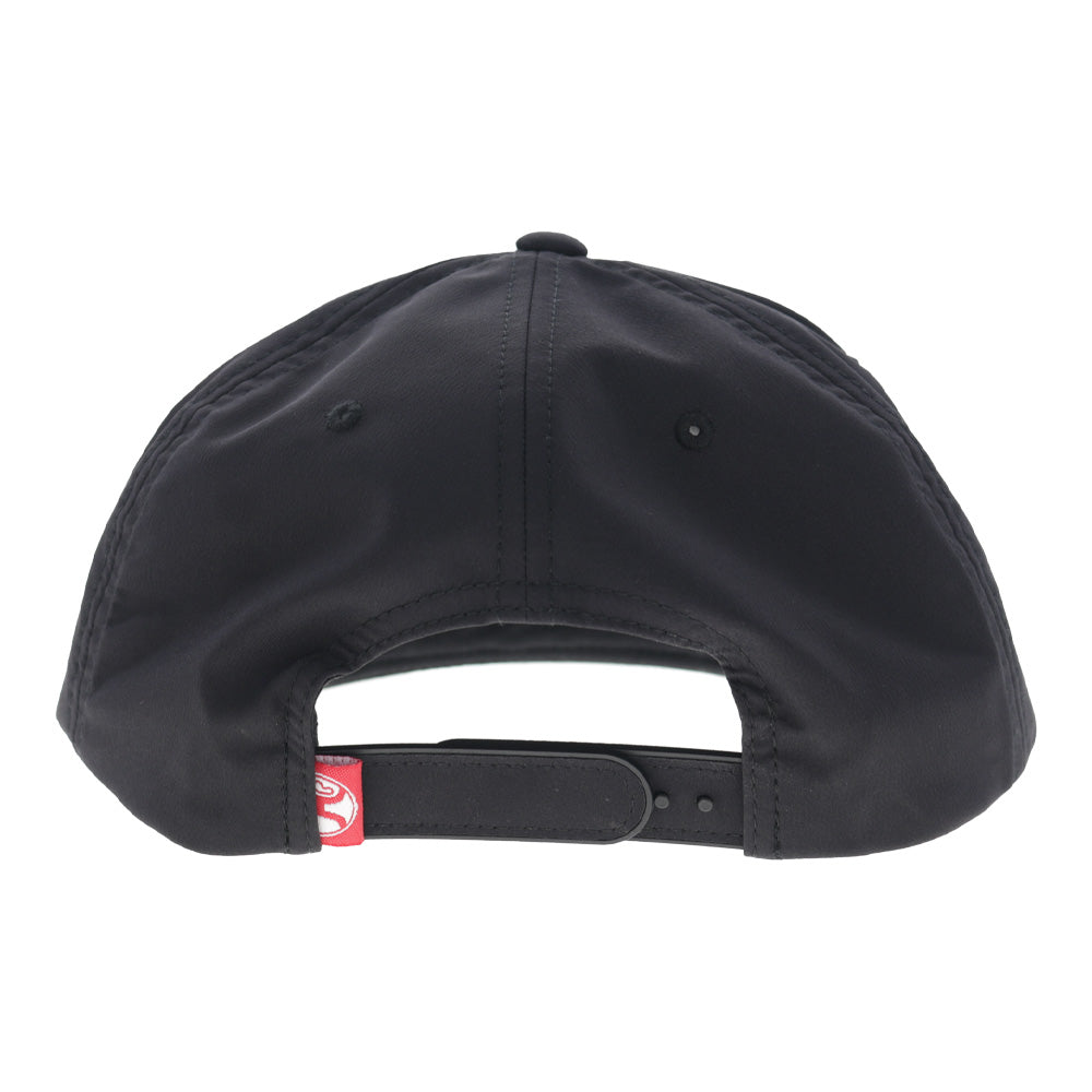 Rank Stock 5-Panel Full Surround Snapback Hat Black