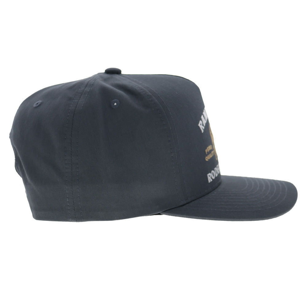 Rank Stock 5-Panel Full Surround Snapback Hat Charcoal