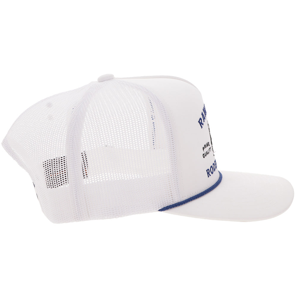 "Rank Stock" Hat White/Blue