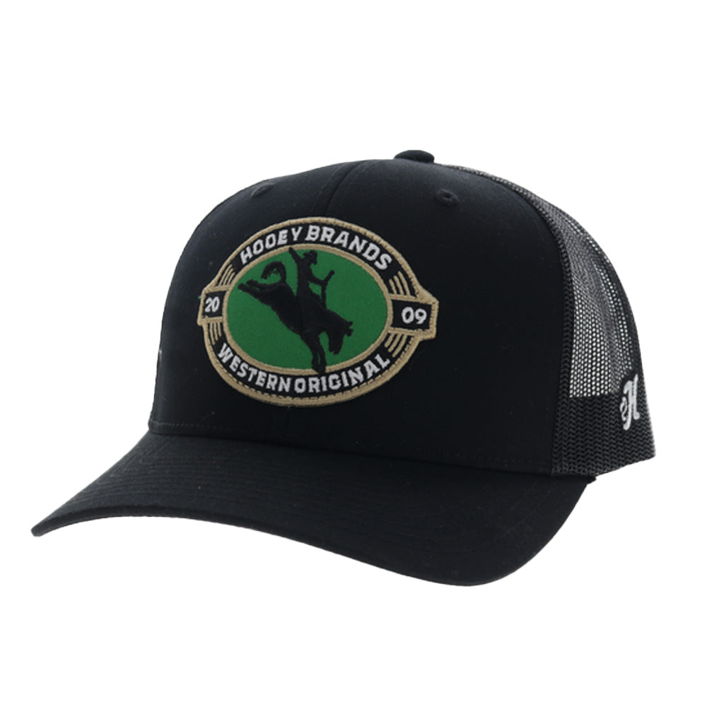 Pinch 5-Panel Trucker Snapback Hat Black