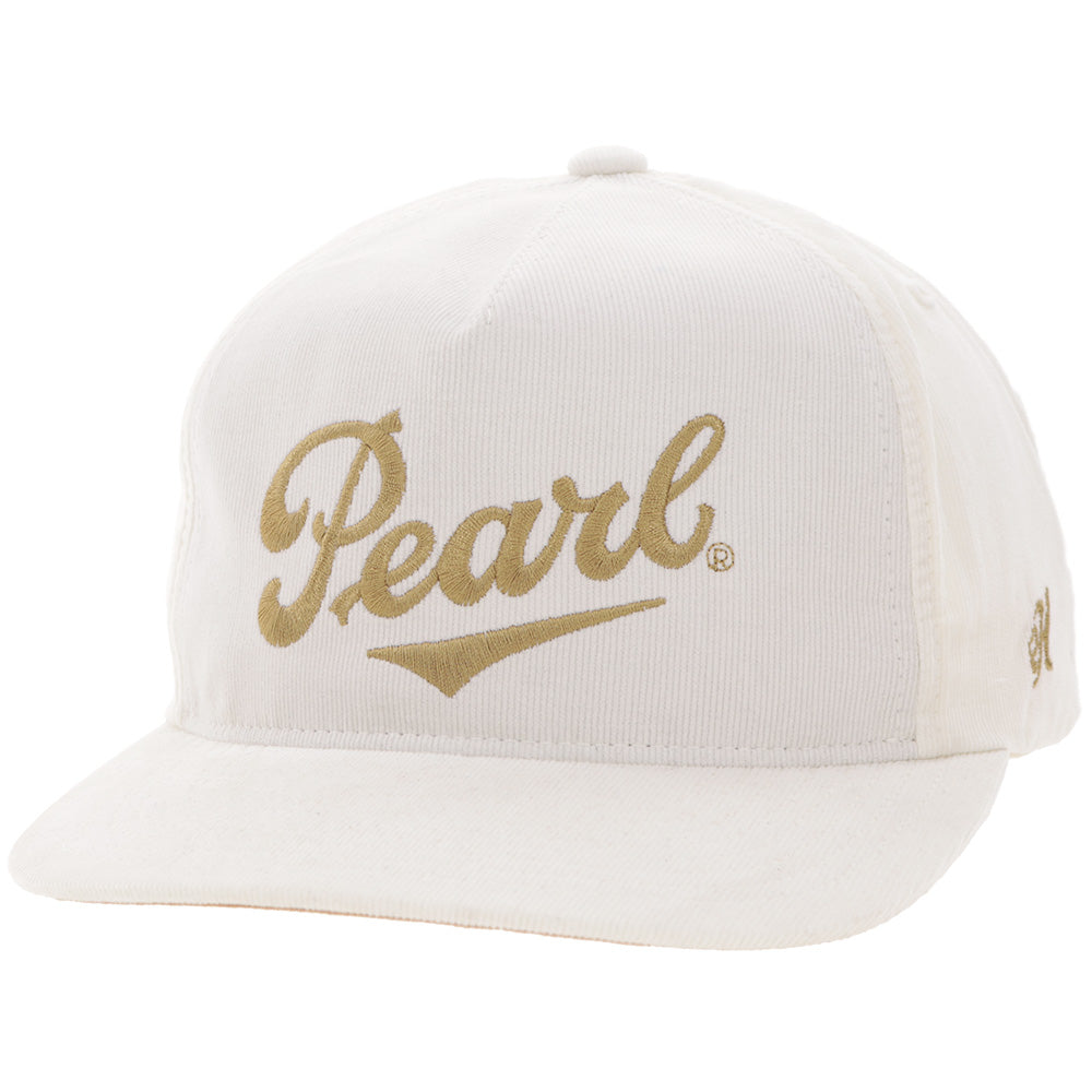 "Pearl" Hat Cream Corduroy w/Yellow Stitching