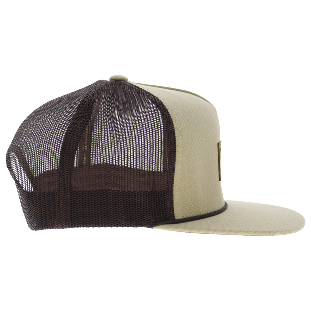 OG Patch 5-Panel Trucker Snapback Hat Tan/Brown
