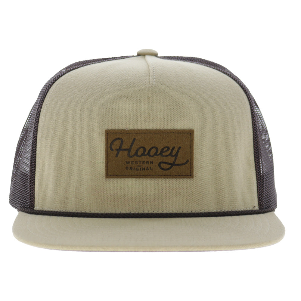 OG Patch 5-Panel Trucker Snapback Hat Tan/Brown