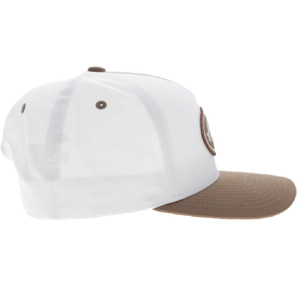 Ranger 5-Panel Full Surround Hat White/Tan