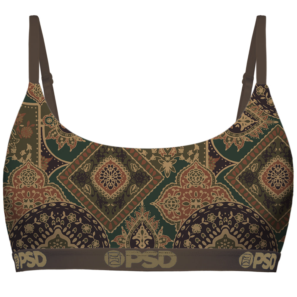 PSD Scoop Bralette Hooey Prairie Scarf Print
