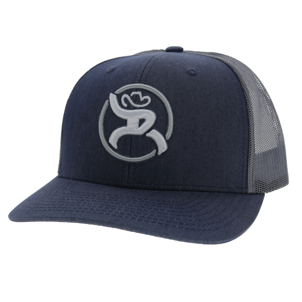 "Strap" Roughy Hat Charcoal /White